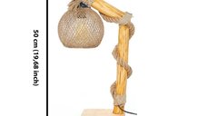 Lampadar Opviq din Lemn Natural, Inaltime 50 cm
