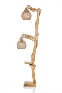 Lampadar, Opviq, lemn, natural, 140 cm - 5