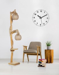 Lampadar, Opviq, lemn, natural, 140 cm - 1