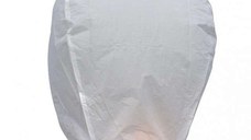 Lampion zburator clasic pentru evenimente, alb