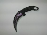 Lanterna cu electrosoc cu acumulator, LED, cutit karambit antrenament inclus - 8