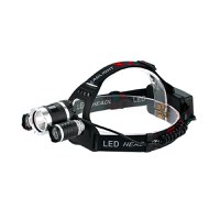 Lanterna De Cap 3 x Led Cree XML T6 MRG M-155, 2x Acumulatori 18650, Frontala, Negru - 5