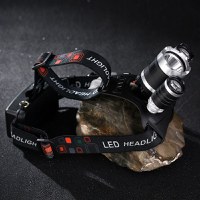 Lanterna De Cap 3 x Led Cree XML T6 MRG M-155, 2x Acumulatori 18650, Frontala, Negru - 7