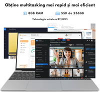 Laptop Ultra-Performant 15.6” IPS FHD (1920x1080), Intel N95 (12th Gen) pana la 3.4GHz, 8GB RAM, 256GB SSD, Windows 11 - 3