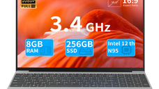 Laptop Ultra-Performant 15.6” IPS FHD (1920x1080), Intel N95 (12th Gen) pana la 3.4GHz, 8GB RAM, 256GB SSD, Windows 11