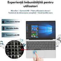 Laptop Ultra-Performant 15.6” IPS FHD (1920x1080), Intel N95 (12th Gen) pana la 3.4GHz, 8GB RAM, 256GB SSD, Windows 11 - 2