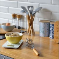 Lingura servire spaghetti cu maner din bambus, AMBITION Nordic - 3