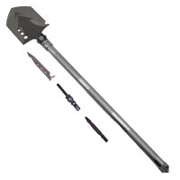 Lopata multifunctionala IdeallStore®, Hiking Society, 8 in 1, otel inoxidabil, 81 cm, argintiu - 1