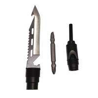 Lopata multifunctionala IdeallStore®, Outdoor Society, 10 in 1, otel inoxidabil, 76 cm, portocaliu - 3