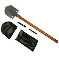 Lopata pliabila militara, multifunctionala, argintie, 77 cm - 6