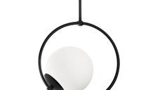 Lustra, Opviq, metal, negru, 26x15x39 cm