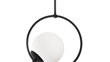 Lustra, Opviq, metal, negru, 26x15x39 cm