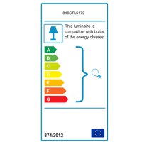 Lustra, Opviq, metal si sticla, alb auriu, diametru 30 cm, inaltime 70 cm - 6