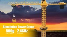 Macara de Jucarie cu Telecomanda si Lampa LED, 1.28m, Galben/Negru