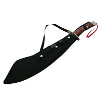 Maceta de vanatoare IdeallStore®, Dragon Stance, otel inoxidabil, 65 cm, argintiu, cutit de aruncat, teaca inclusa - 1