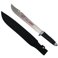 Maceta de vanatoare, USA Freeknife, negru, 45.5 cm, teaca inclusa - 5