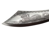 Maceta, otel inoxidabil, Breath of the Dragon, 54 cm, cutit de aruncat inclus - 4