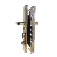 Maner usa Metalica cu sild si butuc, broasca, echipat complet,deschidere stanga - 4