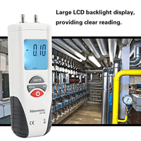 Manometru digital profesional tip U potrivit pentru presiune diferentiala 2 tevi, masurare presiune gaz centrale termice - 3