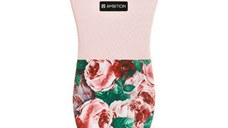 Manusa de bucatarie pentru cuptor din neopren, roz, AMBITION Peony