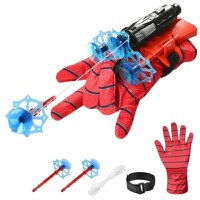 Manusa Spiderman cu ventuze,sfoara si lansator, IdeallStore®, rosu - 5