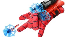 Manusa Spiderman cu ventuze,sfoara si lansator, IdeallStore®, rosu