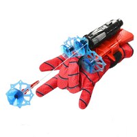 Manusa Spiderman cu ventuze,sfoara si lansator, IdeallStore®, rosu - 1