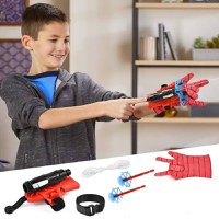 Manusa Spiderman cu ventuze,sfoara si lansator, IdeallStore®, rosu - 6