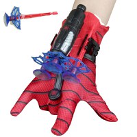 Manusa Spiderman pentru copii IdeallStore®, cu trei ventuze, rosie, marime universala - 2