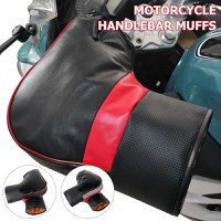 Manusi pentru ghidon Moto/Scuter/Bicicleta, Impermeabile, Calduroase, FIXATO, Reflectorizante, Negru - 5