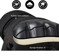 Manusi tactice militare IdeallStore®, Total Survivor, protectii articulate, nylon, marimea L, negru - 7