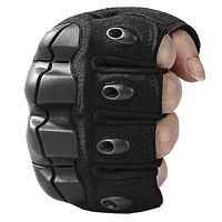 Manusi tactice militare IdeallStore®, Total Survivor, protectii articulate, nylon, marimea L, negru - 6