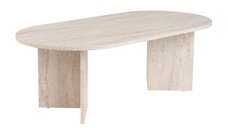 Masa de cafea, Hanah Home, PAL melaminat, travertin, 119x60x40 cm