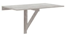Masa de perete plianta gri beton 100x60x56 cm din lemn compozit