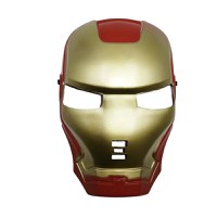 Masca Iron Man pentru copii, plastic, rosu-galben - 2