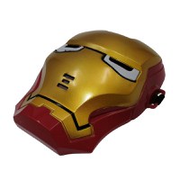 Masca Iron Man, plastic, LED, rosu-galben - 1
