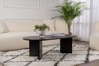 Masuta de cafea, Hanah Home, pal melaminat, lemn negru, 119x60x40 cm - 6