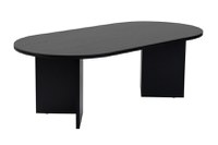 Masuta de cafea, Hanah Home, pal melaminat, lemn negru, 119x60x40 cm - 3