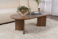 Masuta de cafea, Hanah Home, pal melaminat, nuc, 119x60x40 cm - 6