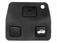 Membrana silicon butoane cheie Toyota cu 3 butoane, compatibila Yaris, Avensis, Corolla, RAV4 - 3