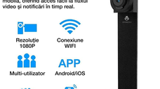 Micro camera ascunsa, VD06A, WIFI, detectarea miscarii, vedere nocturna, 1080P, Android/iOS, autonomie  5 ore