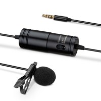 Microfon Lavaliera cu Prindere pt Smartphone si DSLR, Sunet HD, Zgomot Redus, 3.5mm, Buton Comutabil, Clips Prindere - 4