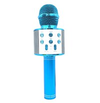 Microfon Wireless Karaoke MRG MWS858, Reincarcabil, Boxa, Albastru - 6