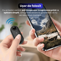 Mini camera de actiune, 1080P Full HD, baterie 800 mAh, autonomie 180 min inregistrare continua, pandativ magnetic - 5