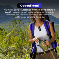 Mini camera de actiune, 1080P Full HD, baterie 800 mAh, autonomie 180 min inregistrare continua, pandativ magnetic - 6