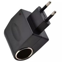 Mini convertor de tensiune 220 V la 12 V, Gonga® Negru - 5