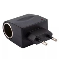 Mini convertor de tensiune 220 V la 12 V, Gonga® Negru - 1