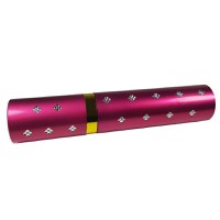 Mini electrosoc in forma de ruj cu lanterna, roz - 2