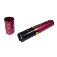 Mini electrosoc in forma de ruj cu lanterna, roz - 1