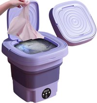 Mini masina de spalat, portabila si pliabila, 6.5l capacitate, cu 3 programe si functie de stoarcere si uscare - 8